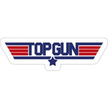Universal Topgun Sticker Araba Oto Arma Duvar Sticker Ev Dekoratif Çıkartma 15 Cm