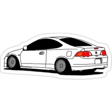 Universal Acura Rsx Sticker Araba Oto Arma Duvar Sticker Ev Dekoratif Çıkartma 15 Cm
