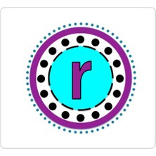 Universal R Harfi Sticker Araba Oto Arma Duvar Sticker Ev Dekoratif Çıkartma 15 Cm