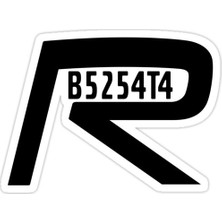 Universal B5254t4 Sticker Araba Oto Arma Duvar Sticker Ev Dekoratif Çıkartma 15 Cm