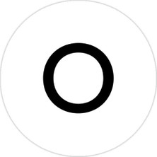 Universal O Harfi Sticker Araba Oto Arma Duvar Sticker Ev Dekoratif Çıkartma 15 Cm