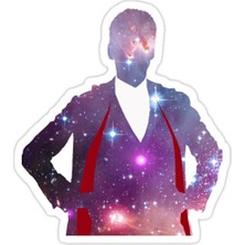Universal 12. Doktor Sticker Araba Oto Arma Duvar Sticker Ev Dekoratif Çıkartma 15 Cm