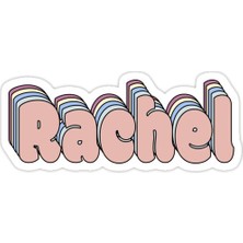 Universal Rachel Isim Sticker Araba Oto Arma Duvar Sticker Ev Dekoratif Çıkartma 15 Cm
