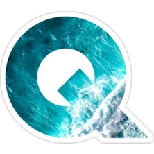 Universal Dalgalı Okyanus Swirls Alpabet Monogram Q Harfi Sticker Araba Oto Arma Duvar Sticker