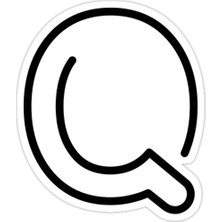 Universal Q Harfi Sticker Araba Oto Arma Duvar Sticker Ev Dekoratif Çıkartma 15 Cm