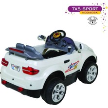 Aliş Tx-5 Sport Uzaktan Kumandalı Akülü Araba 12 Volt Beyaz