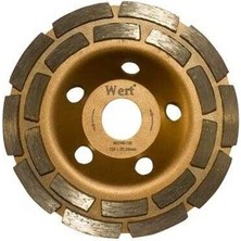 Wert 2740-115 Elmas Taşlama Diski, Çift Sıra, 115MM