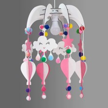 Mingitav Design Otto Dream Light Dekoratif Çocuk Odası Avizesi Bebek Odası Avizesi Pembe