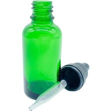 Camgen Kırılır Kapak İnce Cam Damlalık Şişe Siyah 30 ml 10'lu