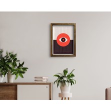 Bk Gift Doğal Masif Ahşap Çerçeveli Tablo 45X65CM-66