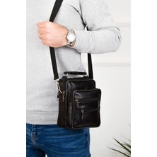 Newish Polo Deri Postacı El Çantası Ortaboy