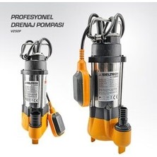 İbeltech Foseptik Dalgıç Pompa Kirli Su Dalgıç Pompa 250W V250F 1.5 Inç 0.35 Hp  V250F