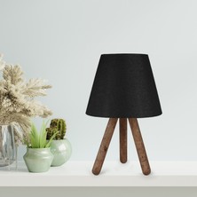 Homing Tasarım Luce Ahşap Üç Ayaklı Abajur