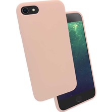 Kilifone - iPhone Se 2020 Kılıf Soft Prüzsüz Renkli Silk Silikon Pembe