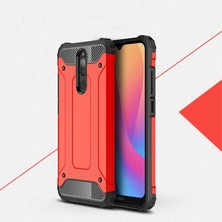 kilifone - Xiaomi Redmi 8 - Kılıf Çift Katman Zırh Tank Crash Military Kapak - Kırmızı - T10426