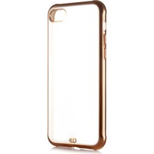 Kilifone - iPhone Se 2020 Kılıf Koruyucu Voit Clear Tatlı Sert Silikon Kapak Gold