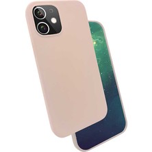 noktaks - Apple iPhone 12 - Kılıf Soft Prüzsüz Renkli Silk Silikon - Pembe