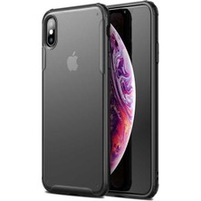 noktaks - Apple iPhone X - Kılıf Koruyucu Sert Volks Kapak - Siyah