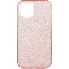 noktaks - Apple iPhone 12 Mini - Kılıf Simli Koruyucu Shining Silikon - Rose Gold