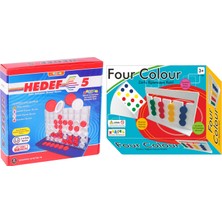 Zekice Hedef 5 Zeka Akıl ve Strateji Oyunu&Four Colour-Montessori Zeka Oyunu-Rubik Abaküs (İki Oyun Bir Arada)