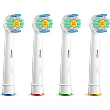 Soft Bristles Oral B Diş Fırçası Uyumlu 4 Adet Yedek Başlık EB18 A