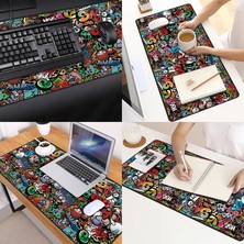 Gamingpadci Paint 90 x 40 cm Dikişli Kaydırmaz Mouse Pad