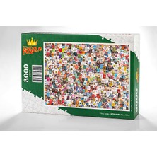 King Of Puzzle Kitap Kolaj Ahşap Puzzle 3000 Parça