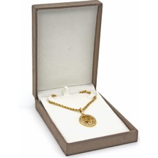 Metro Kuyumculuk Malzemeleri Alkantra Kolye Takı Kutusu 11X15 Füme