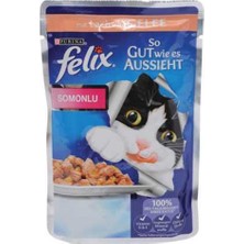 Purina Felix Somonlu Kedi Yaş Maması 100 gr