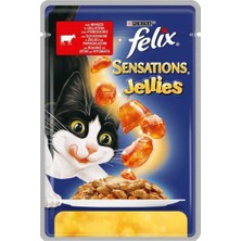 Purina Felix Çifte Lezzet Sığır Etli Domatesli Kedi Konservesi 100 gr