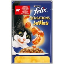 Purina Felix Çifte Lezzet Sığır Etli Domatesli Kedi Konservesi 100 gr