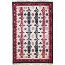 Voho Tekstil Kilim Yolluk - Çift Taraflı Yıkanabilir Otantik Ipekli Motif