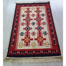 Voho Tekstil Kilim Yolluk - Çift Taraflı Yıkanabilir Otantik Ipekli Motif