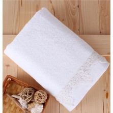 Baveno El Örmesi Dantelli 76 x 137 cm Bambu Havlu