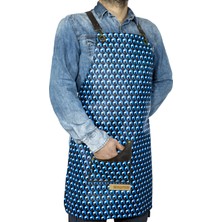 Monapron Özel Tasarım Barista Ahşap Seramik Kuaför  88B Kafka Deri Önlük