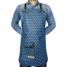 Monapron Özel Tasarım Barista Ahşap Seramik Kuaför  88B Kafka Deri Önlük