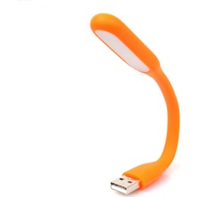 Wozlo USB LED Lamba Katlanabilir Pc Laptop Klavye Aydınlatma Turuncu