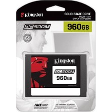 Kıngston 2,5" 960GB DC500M SEDC500M/960G 555MB/S 520MB/S Sata 3 (6gb/s) Enterprise SSD