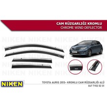 Niken Toyota Auris Cam Rüzgarlığı Kromlu 2013+ Niken