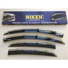 Niken Toyota Auris Cam Rüzgarlığı Kromlu 2013+ Niken