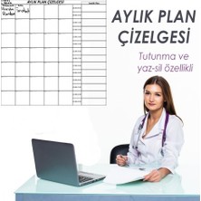 Pi Papers Aylık Plan Çizelgesi Akıllı Kağıt Tahta (Silgili Kalem Hediye)