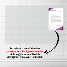 Pi Papers Akıllı Kağıt - 60x100 Cm Şeffaf 5 Adet, Not Belge Fotoğraf Tutucu Özellikli, Sihirli Inovatif Pano