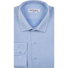 Süvari Slim Fit Armür Desenli Erkek Gömlek