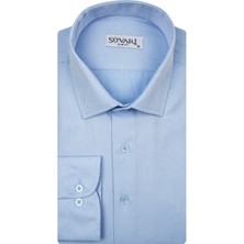 Süvari Slim Fit Armür Desenli Erkek Gömlek