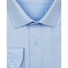 Süvari Slim Fit Armür Desenli Erkek Gömlek