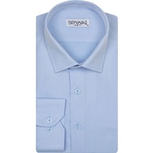 Süvari Slim Fit Armür Desenli Erkek Gömlek