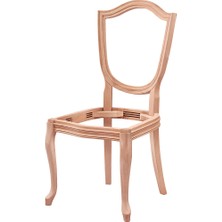 Naze Mobilya Kupa Sandalye Ham Ahşap Cilasız