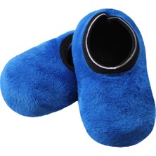 Unlimited Legwear Mavi Peluş Altı Kaymaz Çocuk Ev Patiği 6-8 Yaş