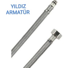 Yıldız Armatür Batarya Bağlantı Hortumu Batarya Fleksi Bağlantı Hortumu Flex M10-3/8 70 cm ( 1 Adet )