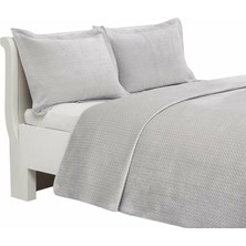 Linens Glace Çift Kişilik Yatak Örtüsü Seti Gri